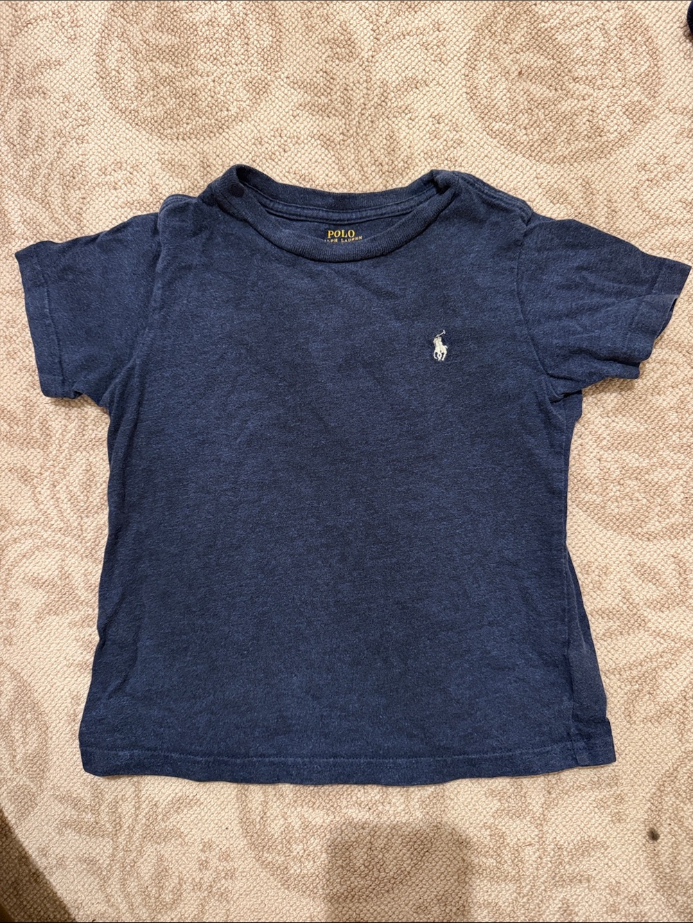 Polo by Ralph Lauren Navy Short Sleeve Kids Tee with Pony Logo
